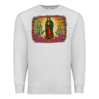 Dove Grey western our lady of guadalupe Premium Sweatshirt - JahusDesignShop