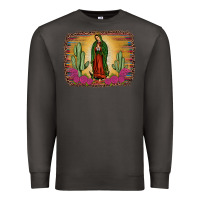 Smoke western our lady of guadalupe Premium Sweatshirt - JahusDesignShop