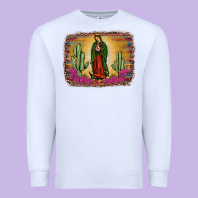 Western Our Lady Of Guadalupe Premium Sweatshirt Designed By Jahusdesignshop