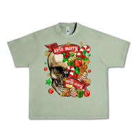Oil Green sorta merry sorta scary Urban Heavy Tee - MaliasSmallBusiness
