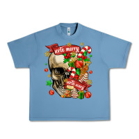 Pebble Blue sorta merry sorta scary Urban Heavy Tee - MaliasSmallBusiness