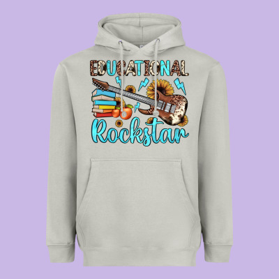 Educational Rockstar Heavyweight Hoodie Designed By Jahusdesignshop