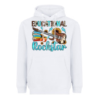 White educational rockstar Heavyweight Hoodie - JahusDesignShop