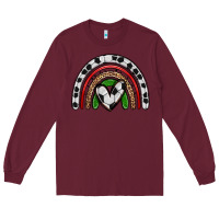 Burgundy soccer rainbow Long Sleeve Tee - Zillion Design Studio