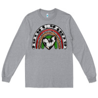 Heather Grey soccer rainbow Long Sleeve Tee - Zillion Design Studio