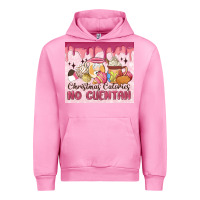 Fuchsia Pink christmas calories no cuentan Urban Hoodie - MaliasSmallBusiness