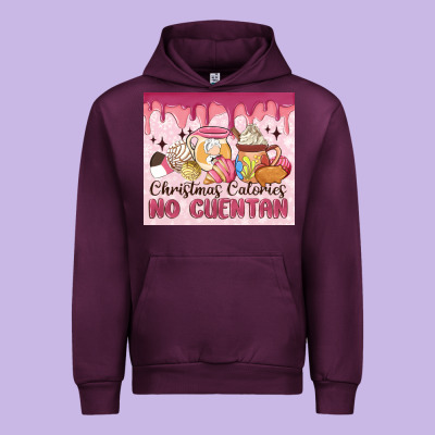 Christmas Calories No Cuentan Urban Hoodie Designed By Maliassmallbusiness