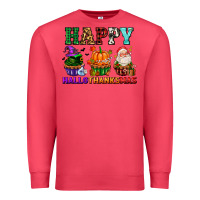 Cardinal happy hallothanksmas with cupcakes Premium Sweatshirt - AdoDesignShop