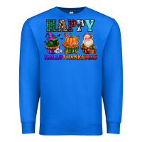 True Royal happy hallothanksmas with cupcakes Premium Sweatshirt - AdoDesignShop