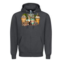 Smoke safari animals coffee cups Zipper Hoodie - Zillion Design Studio