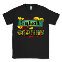 Black softball granny with leopard Classic Tee - Zillion Design Studio