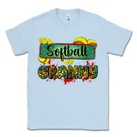 Dusty Blue softball granny with leopard Classic Tee - Zillion Design Studio