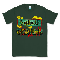 Sports Green softball granny with leopard Classic Tee - Zillion Design Studio