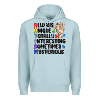 Blue Mist always unique autism Premium Hoodie - MaliasSmallBusiness