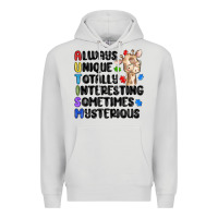 Dove Grey always unique autism Premium Hoodie - MaliasSmallBusiness