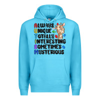 Ocean Blue always unique autism Premium Hoodie - MaliasSmallBusiness