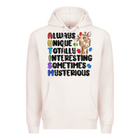 Pale Pink always unique autism Premium Hoodie - MaliasSmallBusiness
