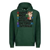 Sports Green always unique autism Premium Hoodie - MaliasSmallBusiness
