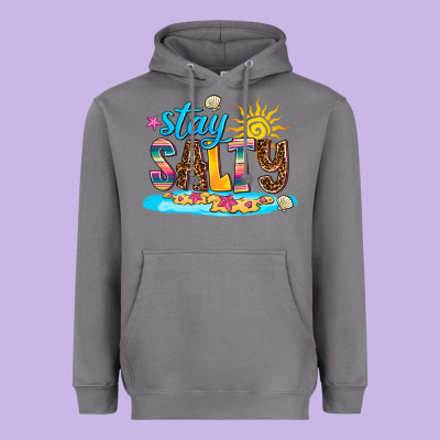 Stay Salty Heavyweight Hoodie Designed By Adodesignshop