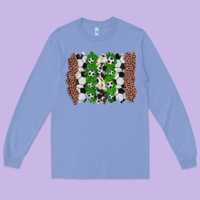 Soccer Brushstroke Long Sleeve Tee Designed By Zillion Design Studio