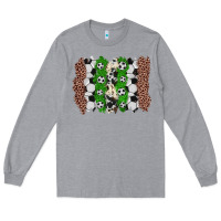 Heather Grey soccer brushstroke Long Sleeve Tee - Zillion Design Studio
