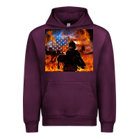 Mauve Wine western firefighters Urban Hoodie - MaliasSmallBusiness