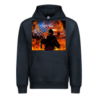 Navy western firefighters Urban Hoodie - MaliasSmallBusiness