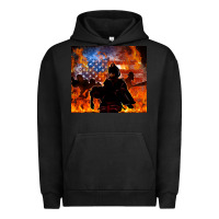 Pigment Black western firefighters Urban Hoodie - MaliasSmallBusiness