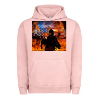 Pigment Salmon western firefighters Urban Hoodie - MaliasSmallBusiness