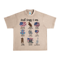 French Oak god says i am Urban Heavy Tee - MaliasSmallBusiness