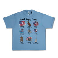 Pebble Blue god says i am Urban Heavy Tee - MaliasSmallBusiness