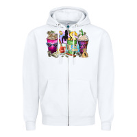 White boss babe coffee cups Zipper Hoodie - Zillion Design Studio