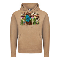 Vintage Coffee cactus boot background Vintage Hoodie - AdoDesignShop