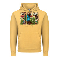 Vintage Mustard cactus boot background Vintage Hoodie - AdoDesignShop