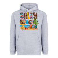 Heather Grey salty beach Heavyweight Hoodie - AdoDesignShop