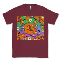 Burgundy halloween Classic Tee - texasbilliewilder