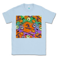 Dusty Blue halloween Classic Tee - texasbilliewilder