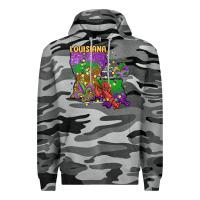 Slate Camo mardi gras louisiana map Premium Hoodie - MaliasSmallBusiness