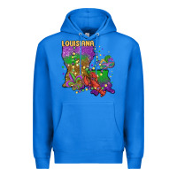 True Royal mardi gras louisiana map Premium Hoodie - MaliasSmallBusiness