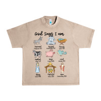 French Oak god says i am Urban Heavy Tee - MaliasSmallBusiness
