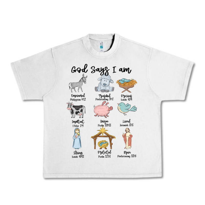 God Says I Am Urban Heavy Tee by MaliasSmallBusiness | Teevron