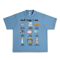 Pebble Blue god says i am Urban Heavy Tee - MaliasSmallBusiness