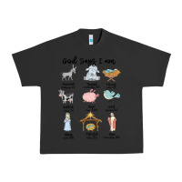 Pigment Black god says i am Urban Heavy Tee - MaliasSmallBusiness