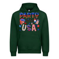 Forest Green party in the usa Urban Hoodie - NancyCooperArtShop