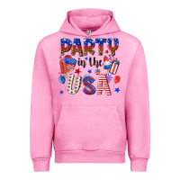 Fuchsia Pink party in the usa Urban Hoodie - NancyCooperArtShop