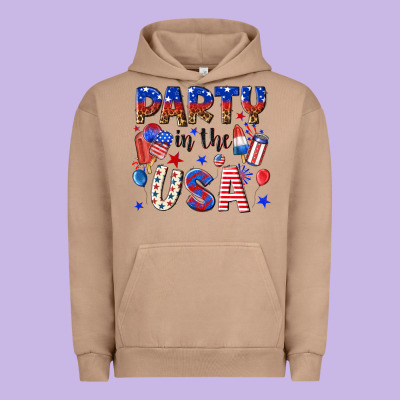 Party In The Usa Urban Hoodie Designed By Nancycooperartshop