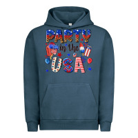 Pigment Midnight Navy party in the usa Urban Hoodie - NancyCooperArtShop