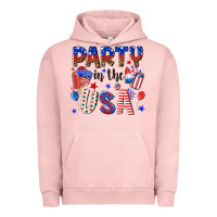 Pigment Salmon party in the usa Urban Hoodie - NancyCooperArtShop