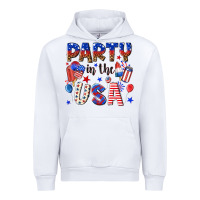 White party in the usa Urban Hoodie - NancyCooperArtShop