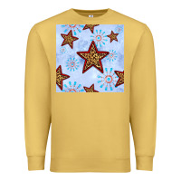 Antique Gold 4th of july leopard star seamless pattern Premium Sweatshirt - BundleAndBundleShop